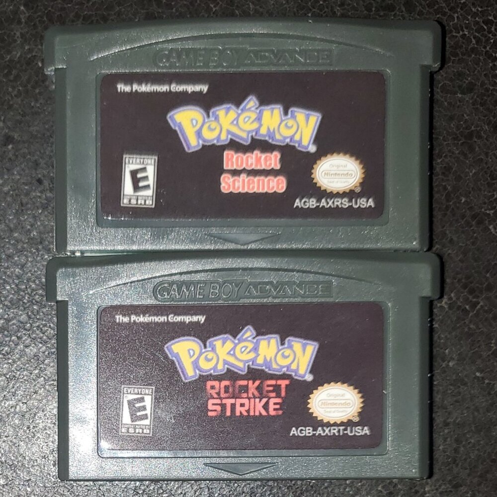 Pokemon Rocket Science and Rocket Strike GBA ROM Hack Game Custom Nintendo